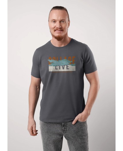 CLE Футболка муж. 551978/14г_п, т.серый