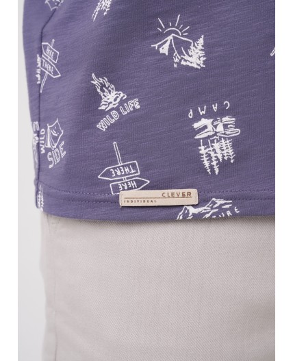 CLE Футболка муж. 552364/30он, т.серый/белый