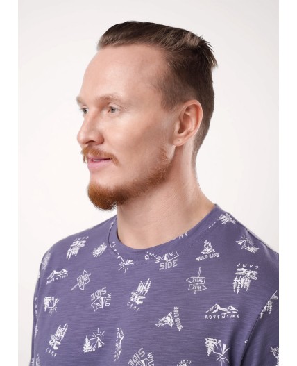 CLE Футболка муж. 552364/30он maxi, т.серый/белый