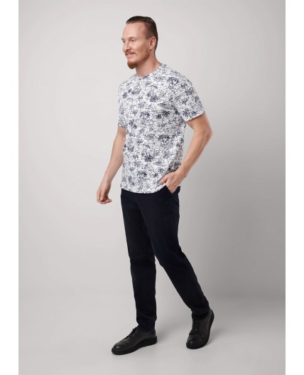 CLE Футболка муж. 552371/01злн_п, белый/т.синий