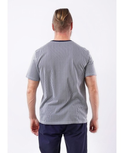 CLE Футболка муж. 552383/01кдн_п, белый/т.синий