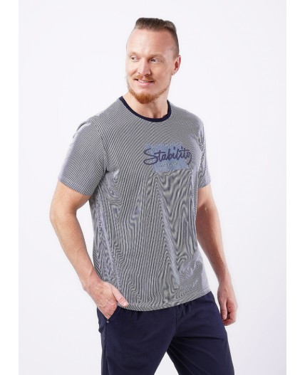 CLE Футболка муж. 552383/01кдн_п, белый/т.синий