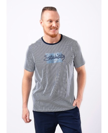 CLE Футболка муж. 552383/01кдн_п, белый/т.синий