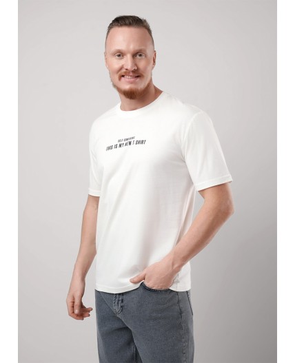 CLE Футболка муж. 552483/21кд maxi_п1, молочный