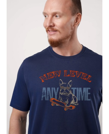 CLE Футболка муж. 552483/21кд_п2, т.синий