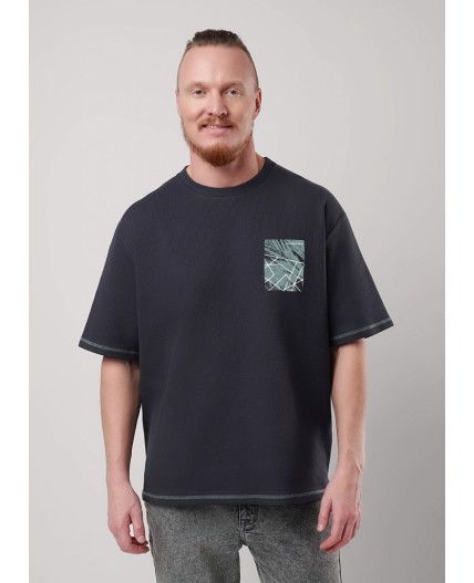 CLE Футболка муж. 552514/14шаф_п, т.серый