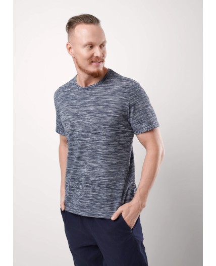 CLE Футболка муж. 552515/22кжн, т.синий/белый