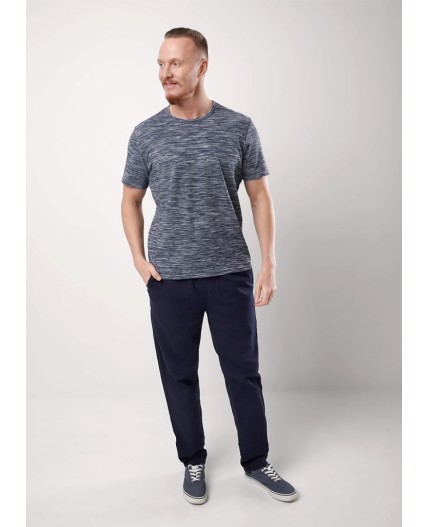 CLE Футболка муж. 552515/22кжн, т.синий/белый