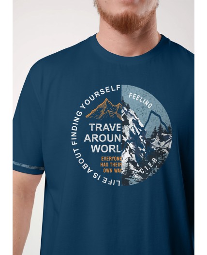 CLE Футболка муж. 552527/18кд_п, т.синий