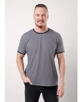 CLE Футболка муж. 552538/23кжн, т.серый/белый