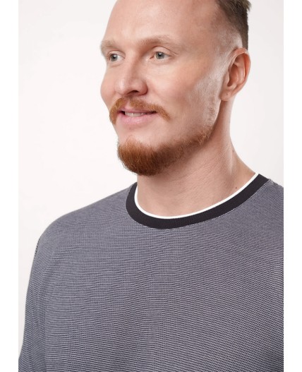 CLE Футболка муж. 552538/23кжн, т.серый/белый