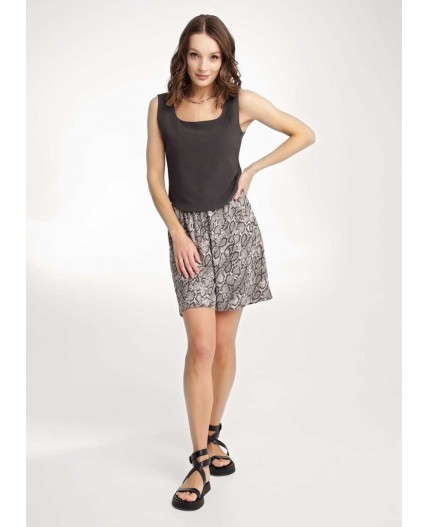 CLE Шорты жен. 256905/175эфн, молочный/т.серый