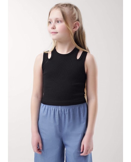 CLE Майка дев. укор. 856675/18ш, чёрный
