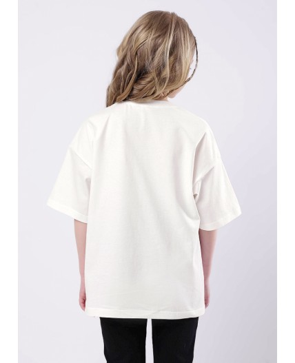 CLE Футболка дев. 856885/19кд_п, молочный