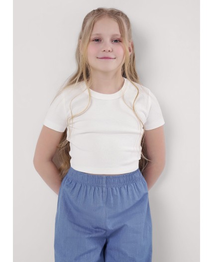 CLE Футболка дев. 857033/18р, молочный