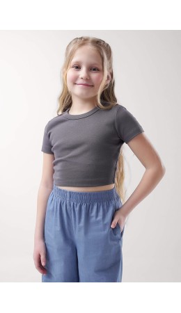 CLE Футболка дев. 857033/18р, т.серый