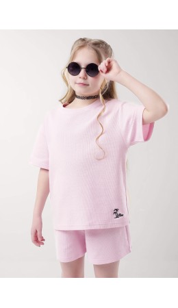 CLE Футболка дев. 857046/19шаф, св.розовый
