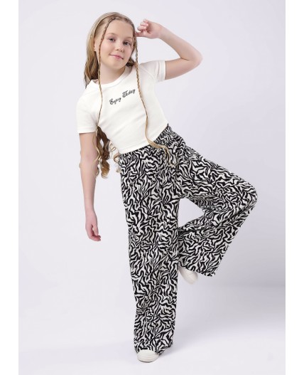 CLE Футболка дев. 857049/19ш, молочный