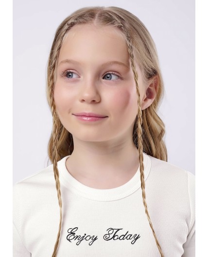 CLE Футболка дев. 857049/19ш, молочный