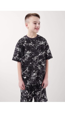 CLE Футболка мал. 857077/20кдн, т.серый/молочный