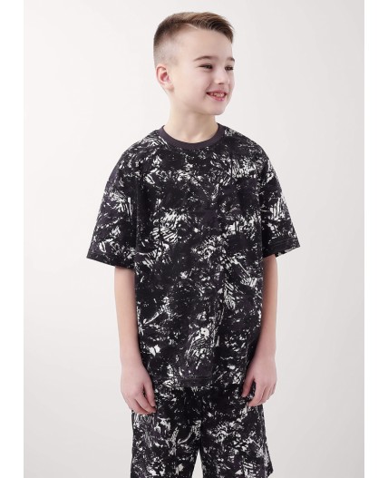 CLE Футболка мал. 857077/20кдн, т.серый/молочный