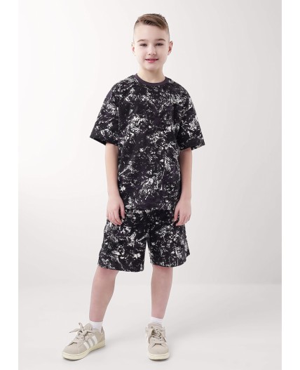 CLE Футболка мал. 857077/20кдн, т.серый/молочный