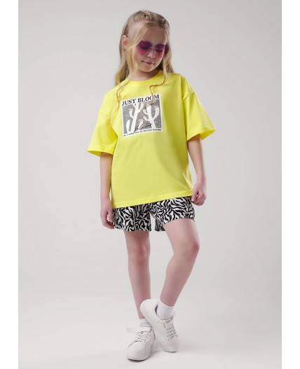 CLE Шорты дев. 853207/19штн, молочный/чёрный