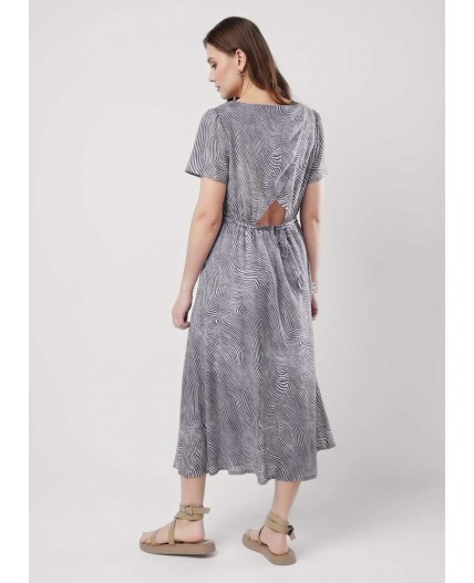 CLE Платье жен. 253230/178штн, т.синий/молочный