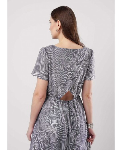 CLE Платье жен. 253230/178штн, т.синий/молочный