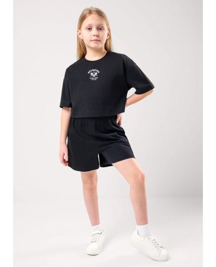 CLE Футболка дев.укор. 856672кд_п, чёрный