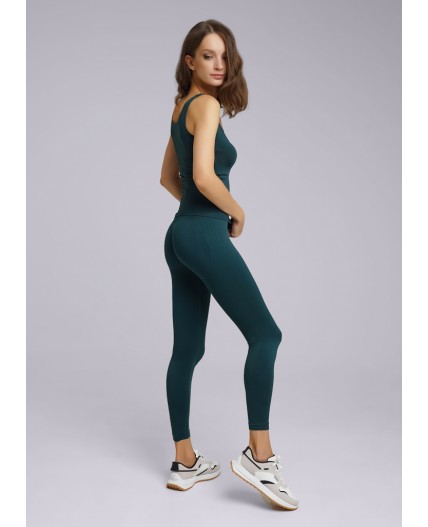 CLE LL012pt Лосины жен.спорт., изумрудный