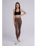 CLE LL012pt Лосины жен.спорт., кофейный