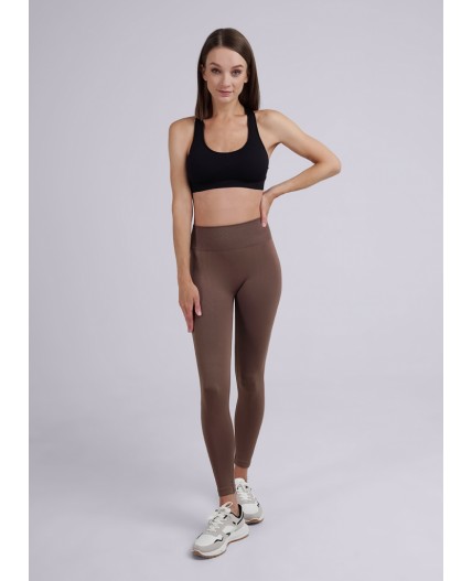 CLE LL012pt Лосины жен.спорт., кофейный
