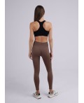 CLE LL012pt Лосины жен.спорт., кофейный