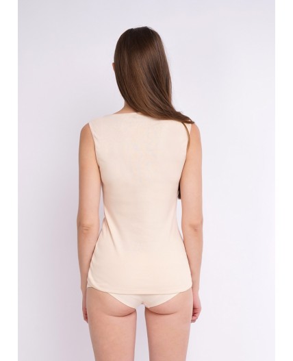 CLE LM002у майка жен.кружево, св.бежевый