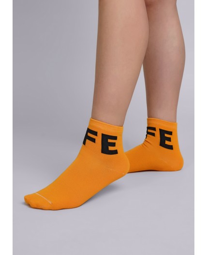 CLE Носки дет.С1354 12-14,14-16 скейт хл+эл, т.жёлтый