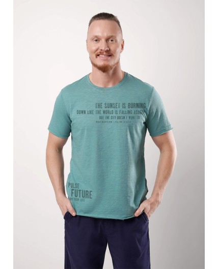 CLE Футболка муж. 552520/22о_п, т.бирюзовый