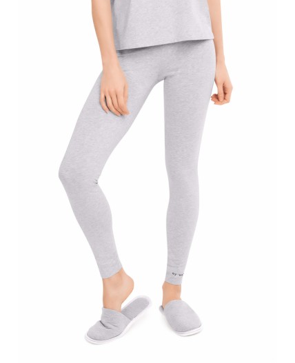 CLE LL11-300/1у Лосины жен.длинные (Цветная база), меланж св.серый