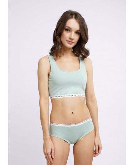 CLE LT23-200/2 Майка жен. укор. Цветная база, св.зелёный