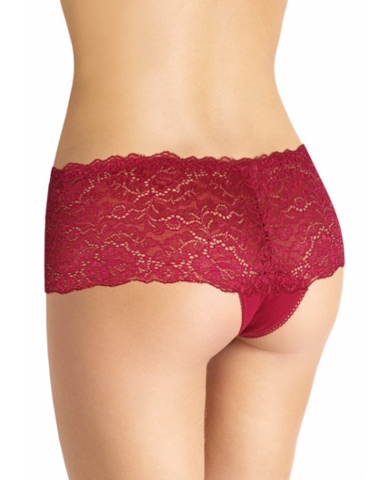 CLE SH033 Шорты жен.Кружево, бордовый
