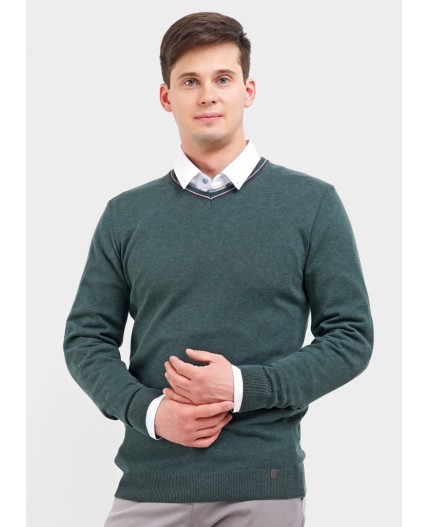 CLE джемпер муж. 692490х д.р., т.зелёный