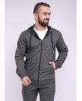 CLE Куртка муж 601251/6фэ mx д.р, меланж т.серый