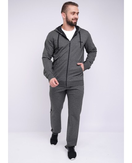 CLE Куртка муж 601251/6фэ mx д.р, меланж т.серый