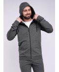 CLE Куртка муж 601251/6фэ mx д.р, меланж т.серый