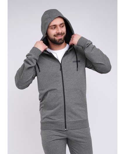 CLE Куртка муж 601251/7фэ mx д.р, меланж серый