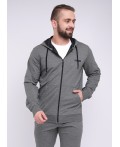 CLE Куртка муж 601251/7фэ mx д.р, меланж серый