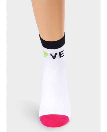 CLE Носки дет.С1150 16-18,18-20 UNO хл+эл, белый