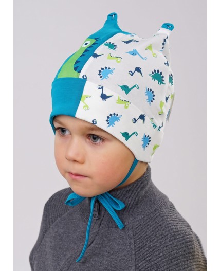 CLE Шапка дет. 881189гп, бирюзовый/молочный