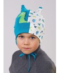CLE Шапка дет. 881189гп, бирюзовый/молочный
