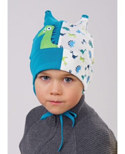 CLE Шапка дет. 881189гп, бирюзовый/молочный